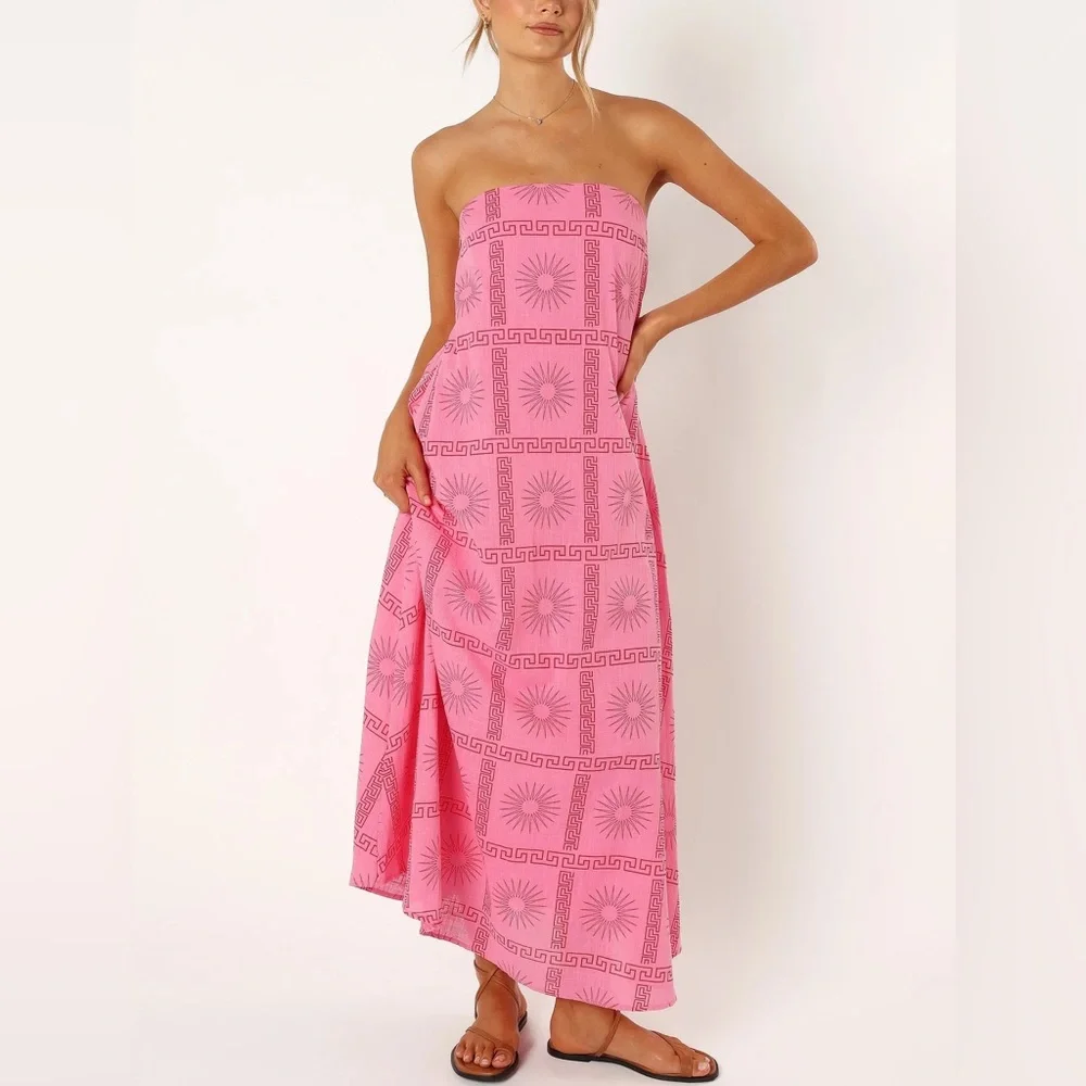 NWT Petal & Pup Pink Sun Print Dress 🌞 - Picture 2 of 5